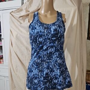 GAIAM Navy and White Women's Tank Top